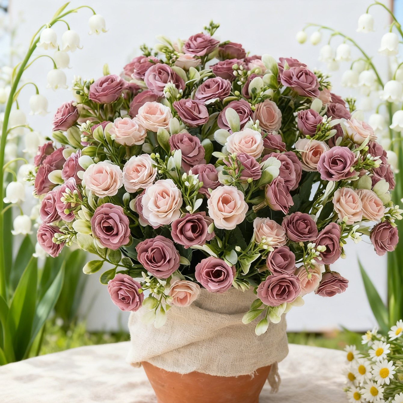 Artificial Flower Silk Rose We - Bonsai Garden Festival recensione e prezzo