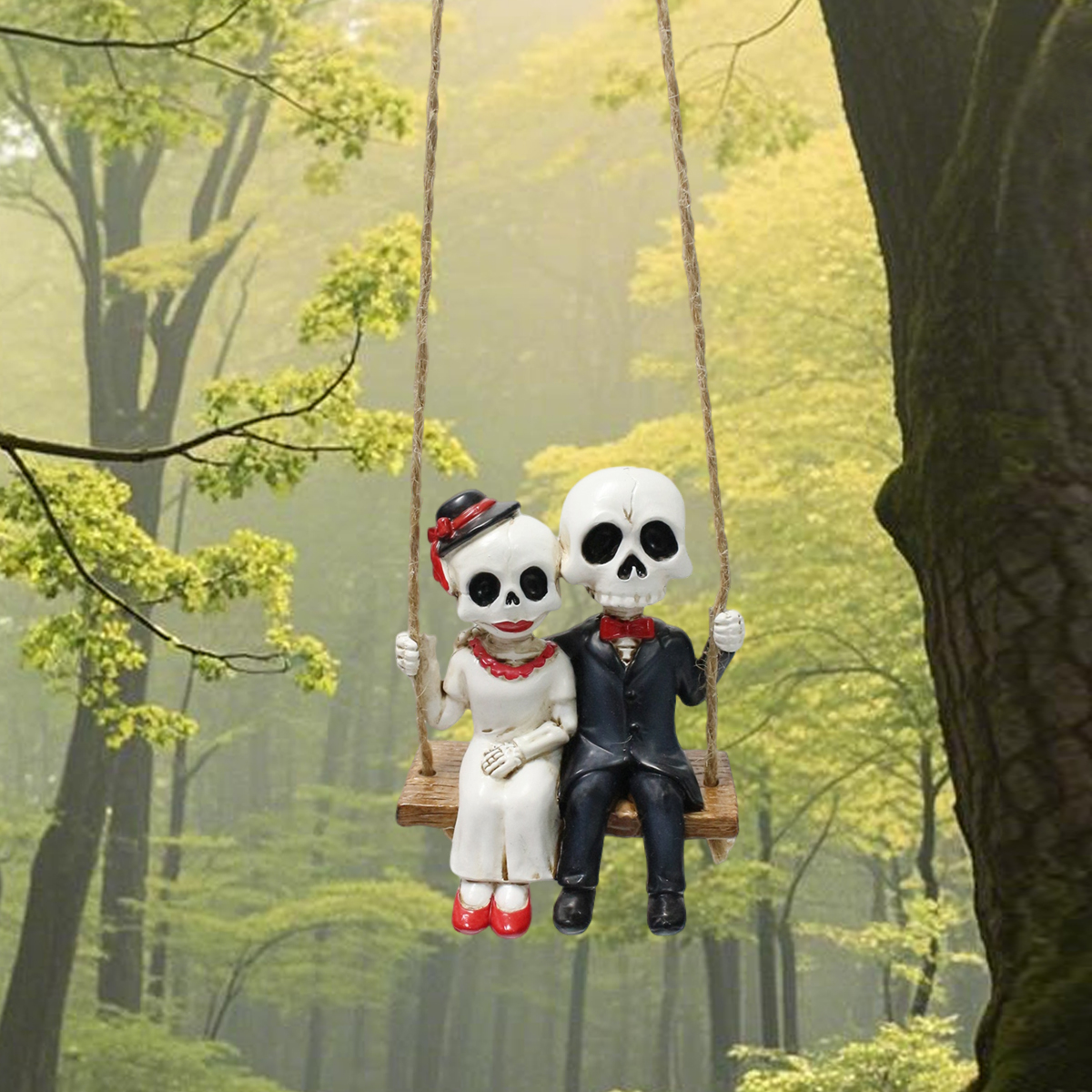 Resin Skeleton Couple Swing St - Bonsai Garden Festival recensione e prezzo