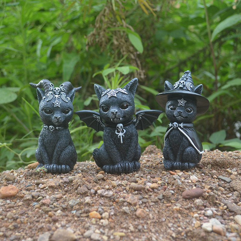 Halloween Magic Cat Resin Craf - Bonsai Garden Festival recensione e prezzo