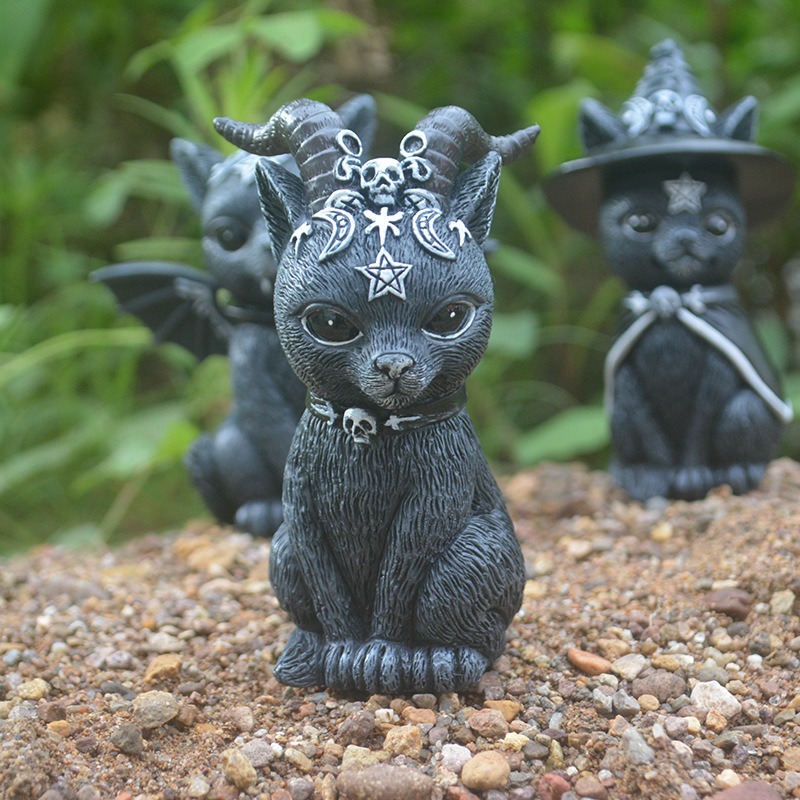 Halloween Magic Cat Resin Craf - Bonsai Garden Festival recensione e prezzo
