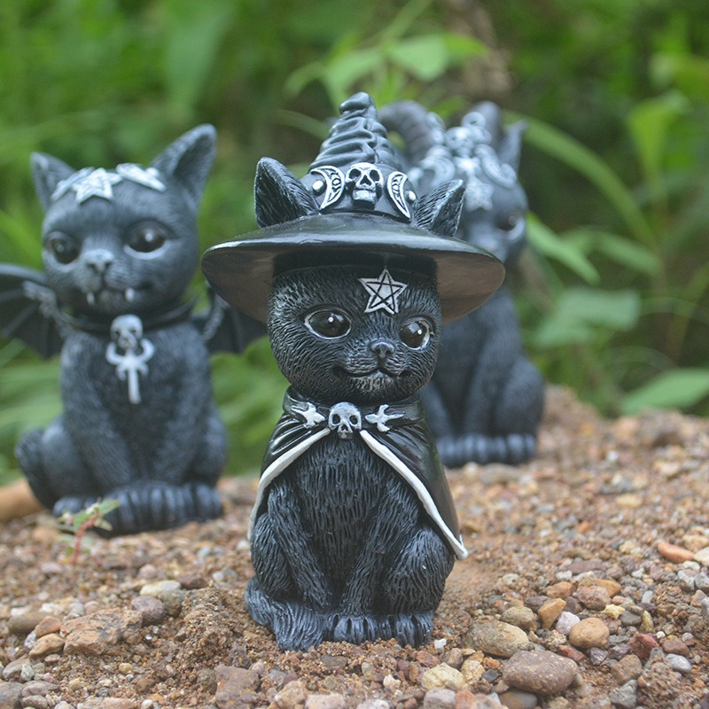 Halloween Magic Cat Resin Craf - Bonsai Garden Festival recensione e prezzo