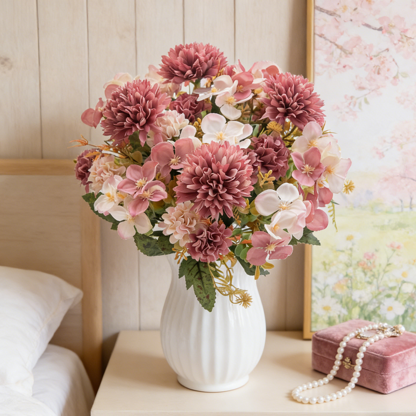 Artificial Flower Silk Hydrang - Bonsai Garden Festival recensione e prezzo