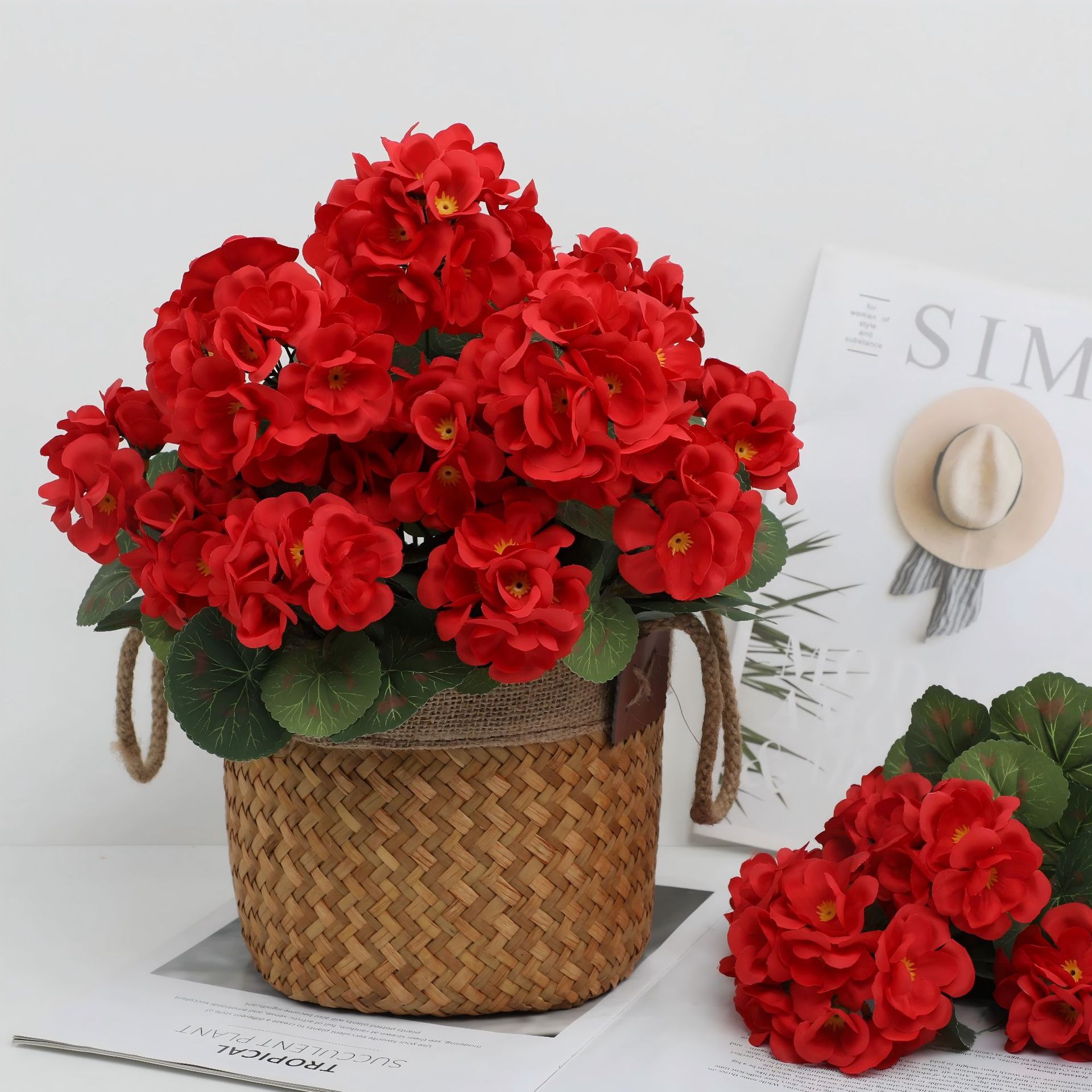 1/3PC Artificial Flower Begoni - Bonsai Garden Festival recensione e prezzo