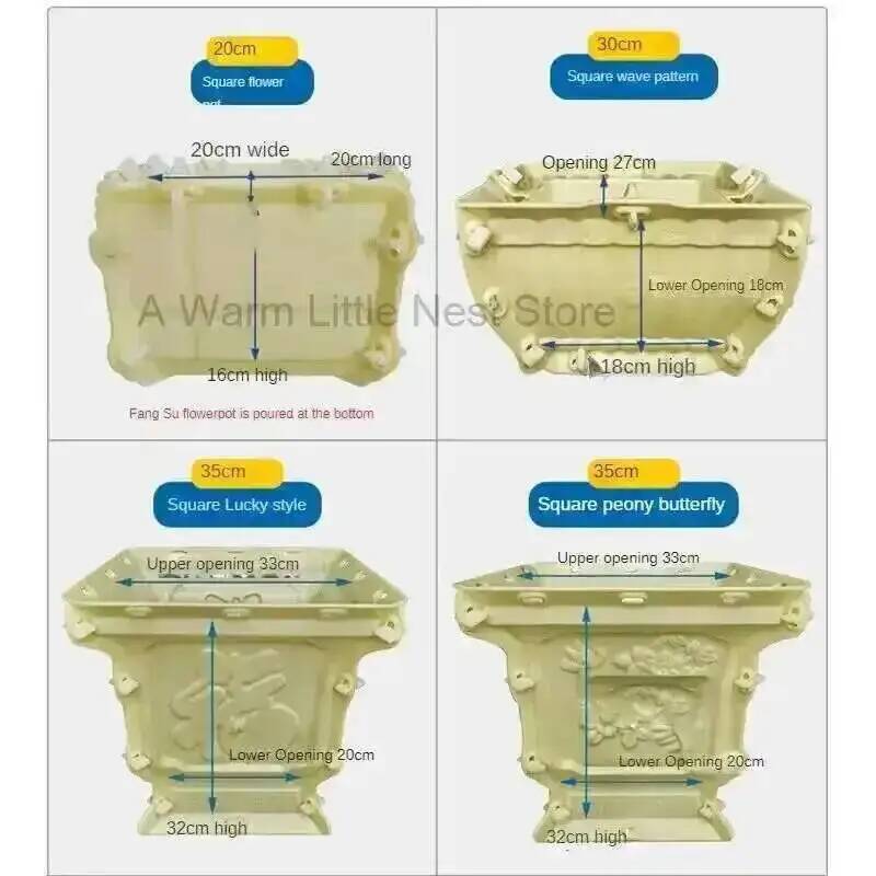 Thickened Plastic Flower Pot M - Bonsai Garden China recensione e prezzo