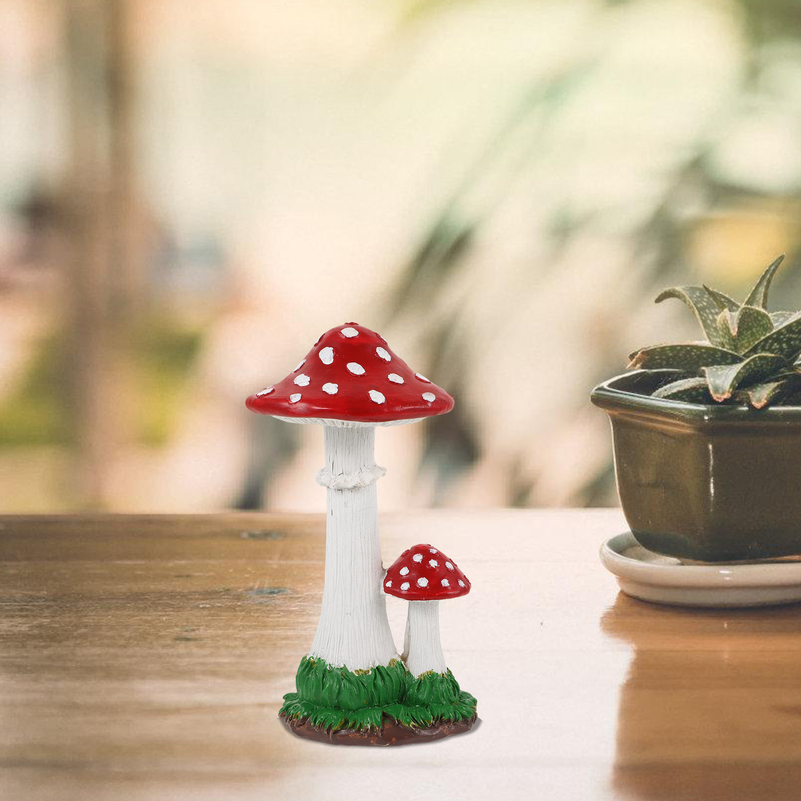 Cute Resin Mushroom Garden Orn - Bonsai Garden Festival recensione e prezzo