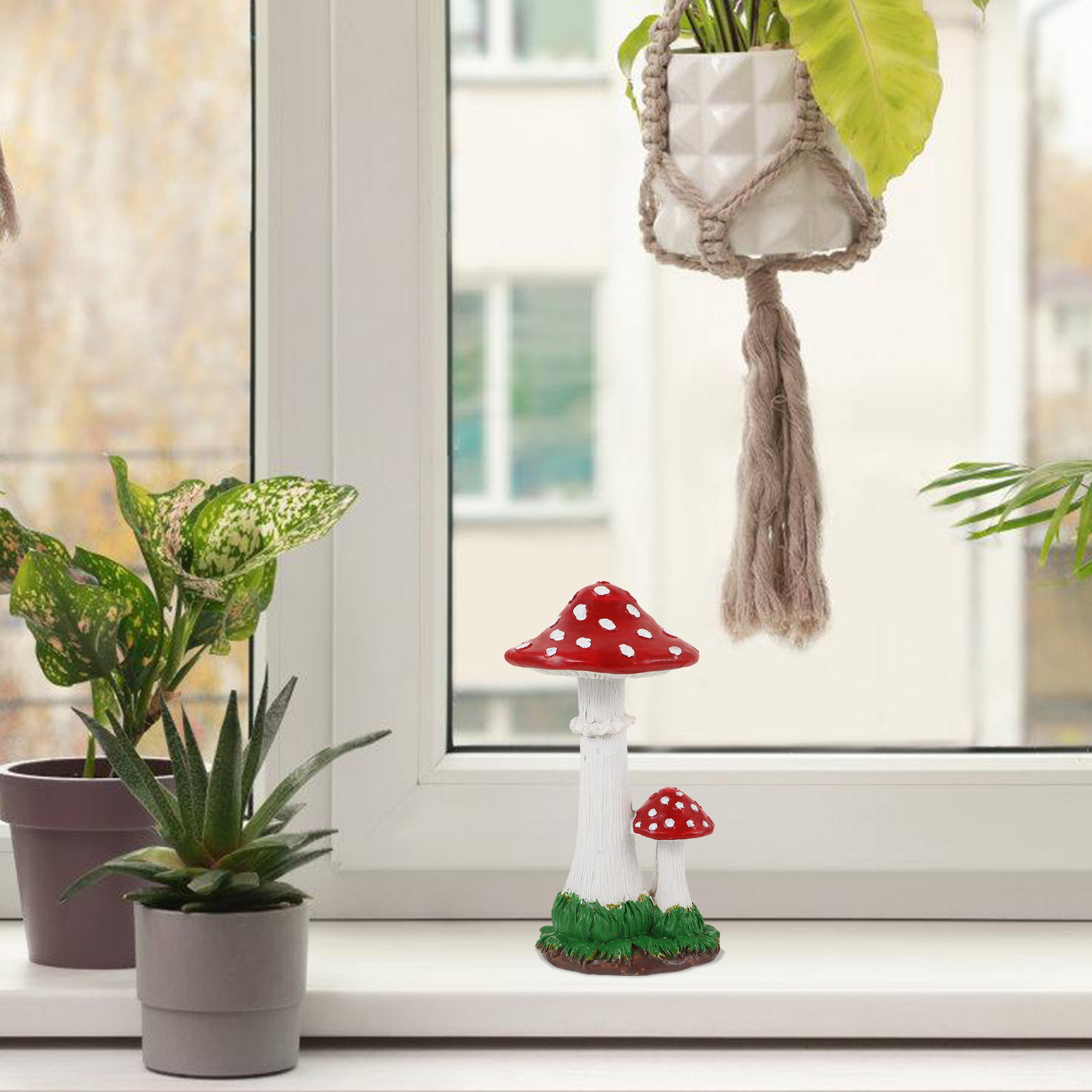 Cute Resin Mushroom Garden Orn - Bonsai Garden Festival recensione e prezzo