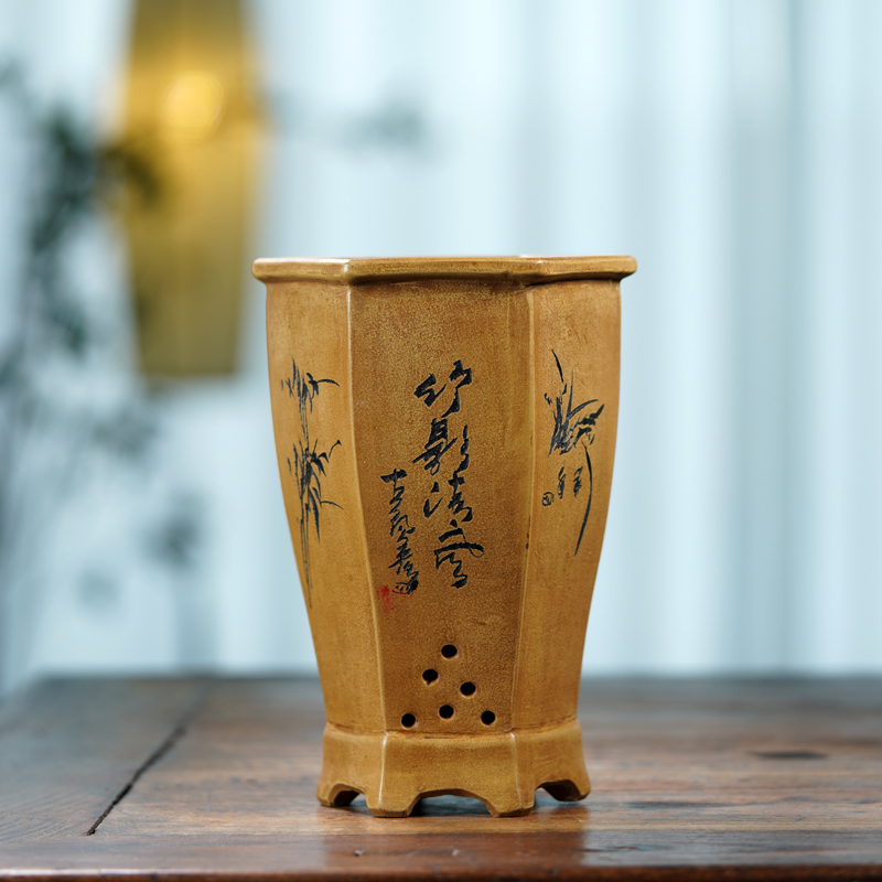 Ceramic Hexagon Bonsai Pot, Fl - Bonsai Garden China recensione e prezzo