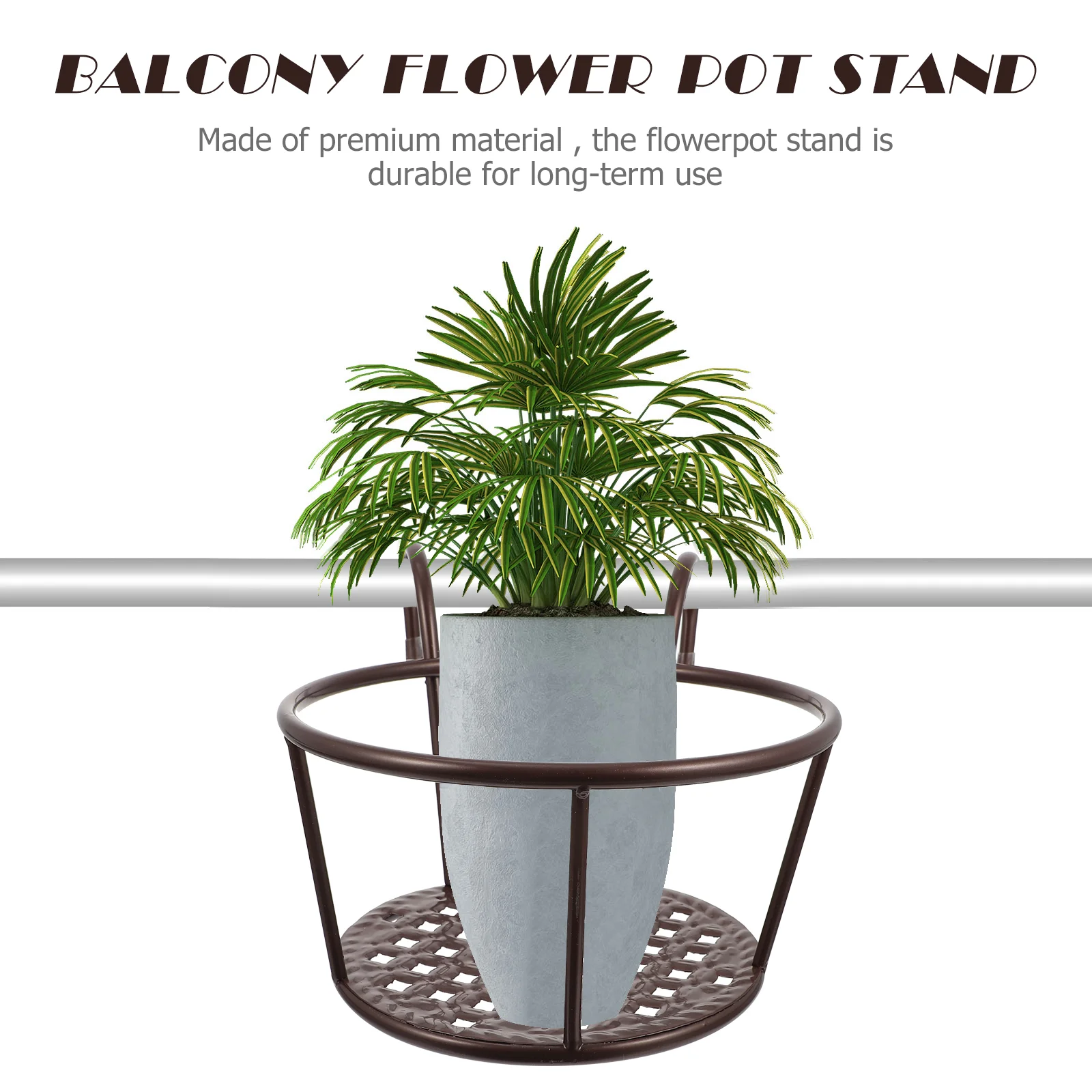 2 Pcs Iron Flower Pot Stand Wa - Bonsai Garden China recensione e prezzo