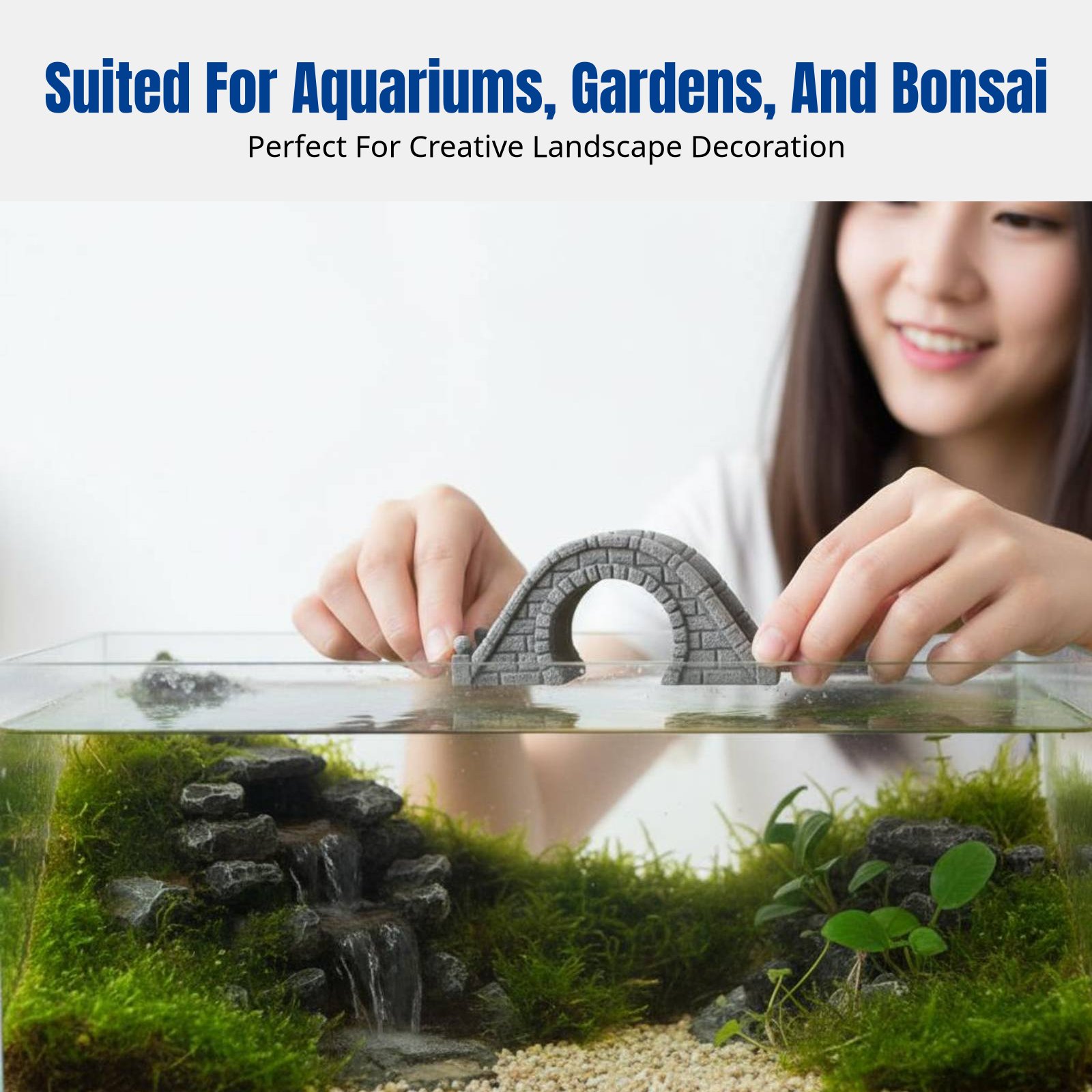 Resin Stone Bridge Mini Landsc - Bonsai Garden China recensione e prezzo