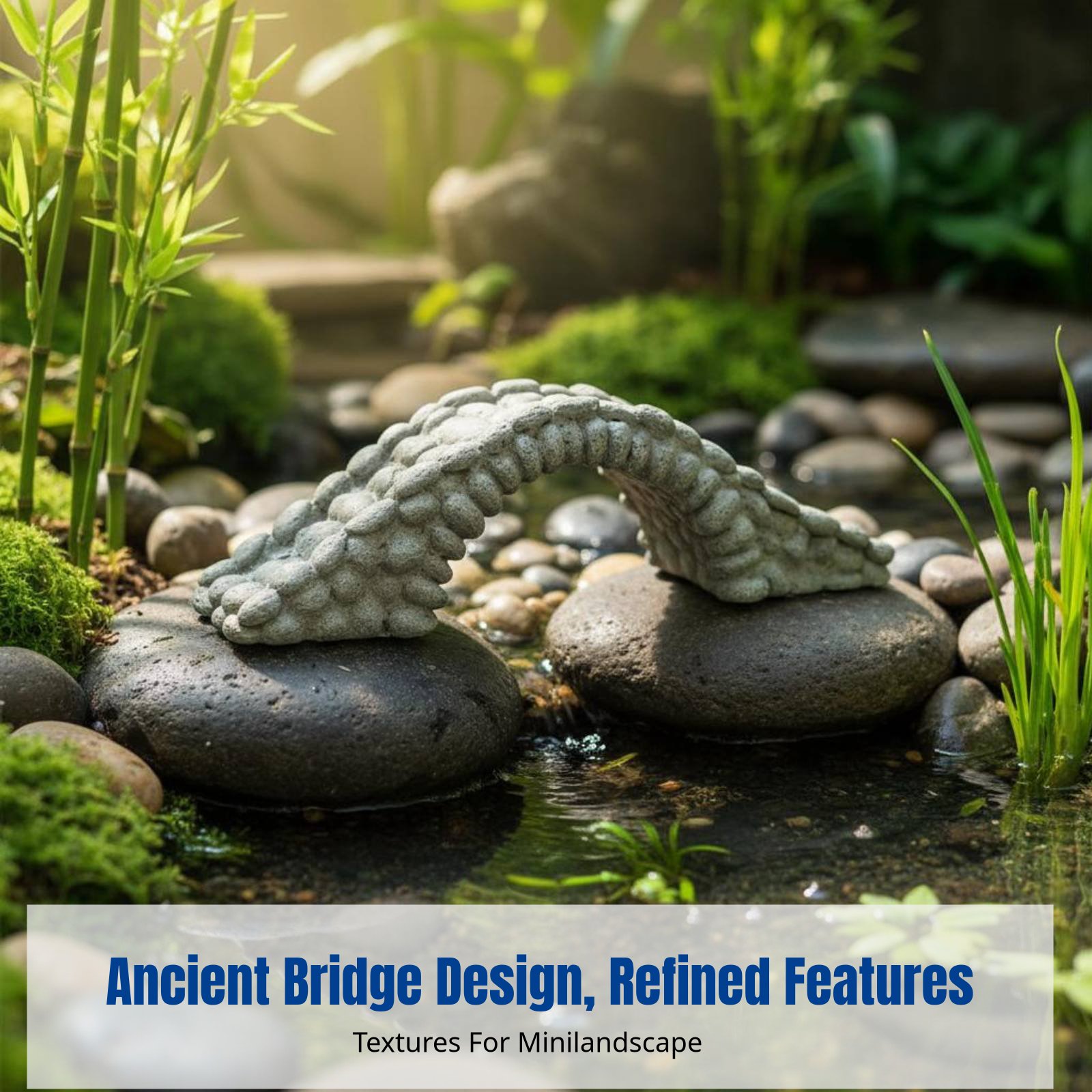 Resin Stone Bridge Mini Landsc - Bonsai Garden China recensione e prezzo